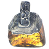 Load image into Gallery viewer, 925 Sterling Silver &amp; Genuine Cognac Baltic Amber Exlusive Unique Pendant - PD2217