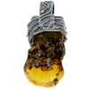 Load image into Gallery viewer, 925 Sterling Silver &amp; Genuine Lemon Baltic Amber Exlusive Unique Pendant - PD2220