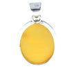 Load image into Gallery viewer, 925 Sterling Silver &amp; Genuine Lemon Baltic Amber Exlusive Unique Pendant - PD2224