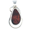 Load image into Gallery viewer, 925 Sterling Silver &amp; Genuine Green Baltic Amber Exlusive Unique Pendant - PD2322