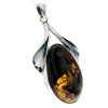 Load image into Gallery viewer, 925 Sterling Silver &amp; Genuine Green Baltic Amber Exlusive Unique Pendant - PD2361