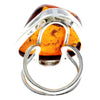 Load image into Gallery viewer, 925 Sterling Silver &amp; Genuine Cognac Baltic Amber Unique Ring - RG0681