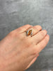 925 Sterling Silver & Baltic Amber Modern Designer Ring - GL410