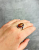 Load image into Gallery viewer, 925 Sterling Silver &amp; Baltic Amber Large Classic Art Nouveau Ring - GL719