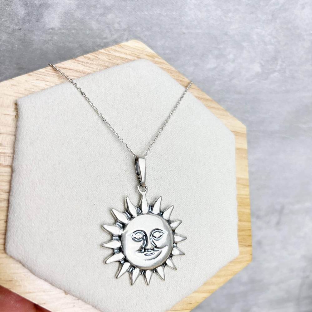 925 Steling Silver Classic Sun Pendant - KSP160