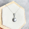 925 Sterling Silver &  with Cubic Zirconia's Modern Pendant -KSP01