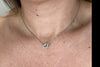Load image into Gallery viewer, 925 Sterling Silver Rhodium Plated  Love Heart with Cubic Zirconia Stones  Neckles  -CH-1043-N